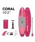 Deska za veslanje AQUA MARINA CORAL 10'2'' MALINA