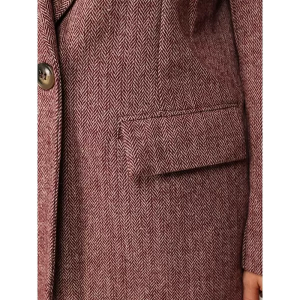  Ženski plašč DSTREET PY0153 BORDO 