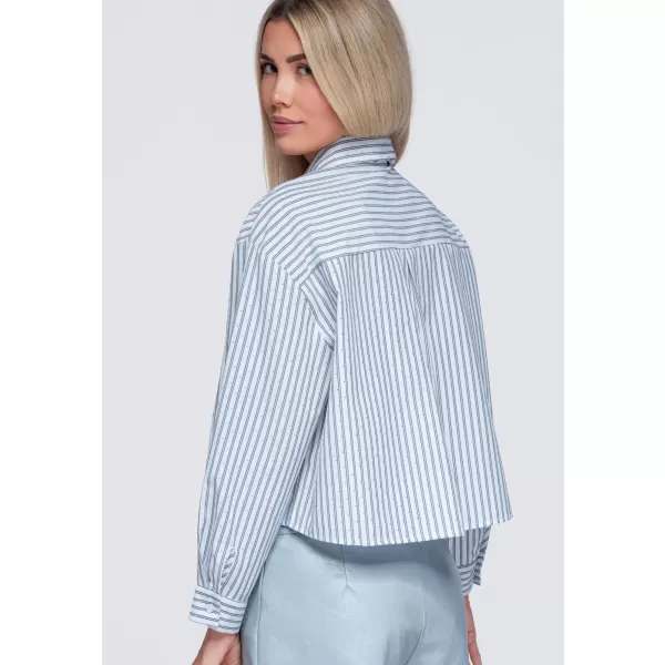  Ženska srajca OMBRE OW-SH-E0069 SIVA 