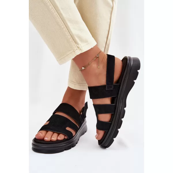  Ženske sandale BIG STAR SHOES TT274484 ČRNA 