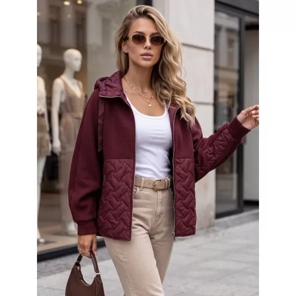  Ženska jakna DSTREET TY5916 BORDO 