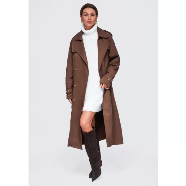  Ženski plašč OMBRE OW-COLC-0121 RJAVA 