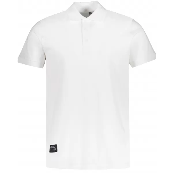  Moška majica s kratkimi rokavi z ovratnikom ALTISPORT NP/ALMST90601 BELA 