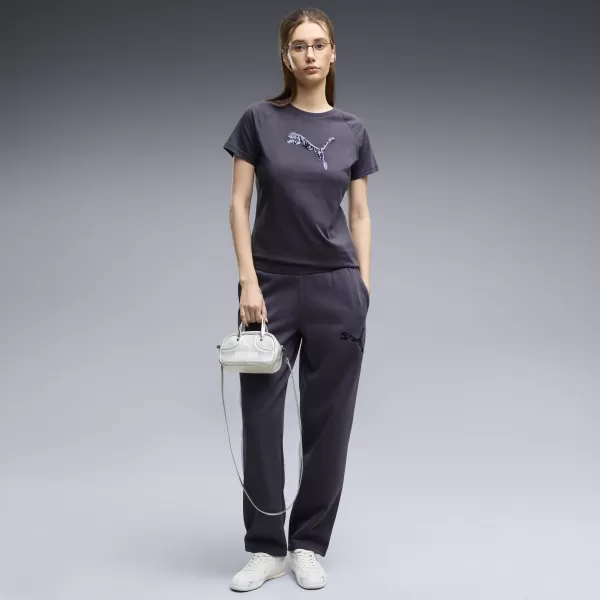  Ženska majica s kratkimi rokavi PUMA ESS SEQUINS TEE 69457635 ČRNILNE GLOBINE 