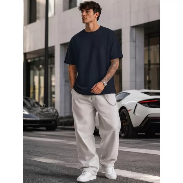  Moška majica s kratkimi rokavi DSTREET RX5684 TEMNO MODRA 
