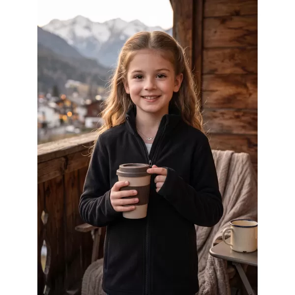  Otroški pulover iz flisa ALPINE PRO SIUSO 4 ČRNA 