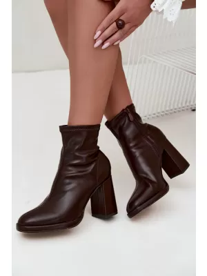 Ženski gležnjarji BOTO NN636 BROWN RJAVA