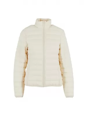 Ženska prešita jakna URBAN CLASSICS TB8711-02903 BELI PESEK