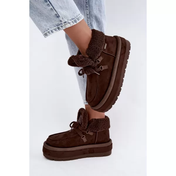  Ženski čevlji BIG STAR SHOES UU274214 RJAVE/BEŽ SENCE 