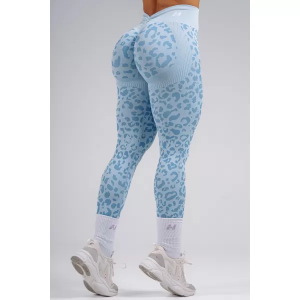  Kompresijske push-up pajkice z leopardjim potiskom NEBBIA PRIMAL 849 MODRI LEOPARD 