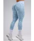 Kompresijske push-up pajkice z leopardjim potiskom NEBBIA PRIMAL 849 MODRI LEOPARD