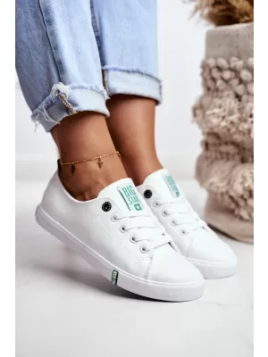 Ženske superge BIG STAR SHOES GG274006 BELA/ZELENA