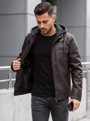 Moška jakna DSTREET TX5148 RJAVA