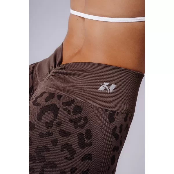  Ženske pajkice NEBBIA PRIMAL 849 TEMNO RJAV LEOPARD 
