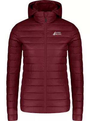 Ženska prešita jakna NORDBLANC NIMBUS WJL8395 BORDO