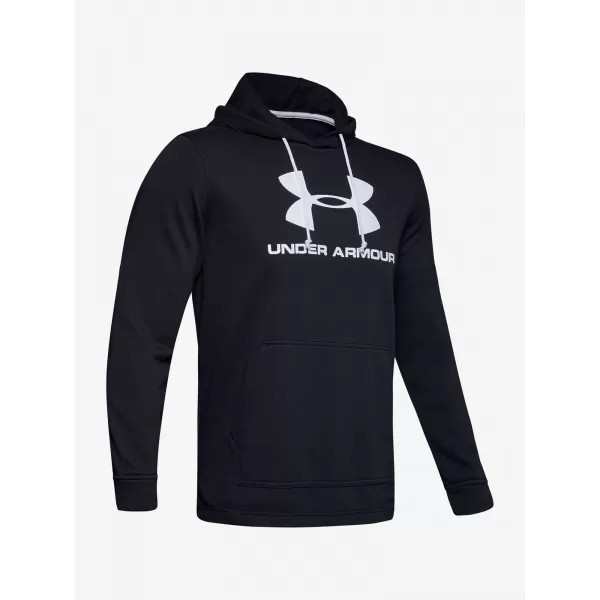  Moški pulover UNDER ARMOUR SPORTSTYLE TERRY LOGO HOODIE 1348520-001 ČRNA 