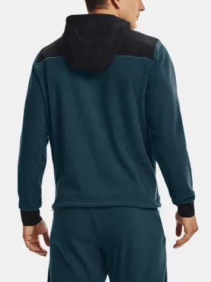 Moški pulover UNDER ARMOUR UA RUSH FLEECE HOODIE 1366177-413 MODRA