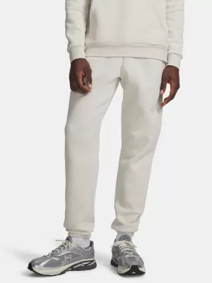 Moške trenirke UNDER ARMOUR ICON FLEECE JOGGER 1373882-110 BELA