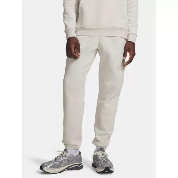  Moške trenirke UNDER ARMOUR ICON FLEECE JOGGER 1373882-110 BELA 