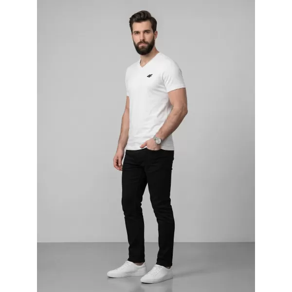  Moška majica s kratkimi rokavi 4F WMM00TTSHM3339 BELA 