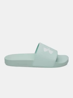 Ženski copati UNDER ARMOUR UA W ARMR SLIDE 6007532-703 ZELENA