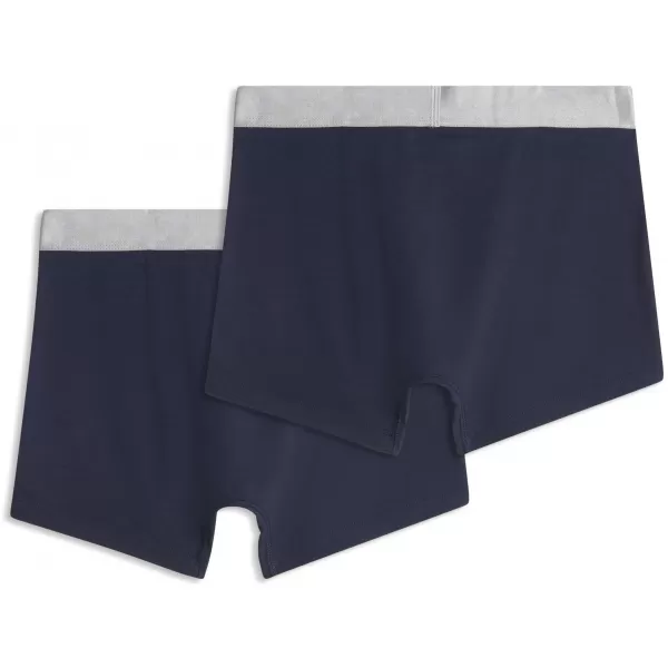  Moške boksarice PUMA MEN SHINE ELASTIC BOXERS 2P 94780601 MODRA/SREBRNA 