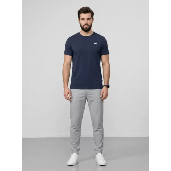 Moška majica s kratkimi rokavi 4F WAW25TTSHM2373 DENIM 