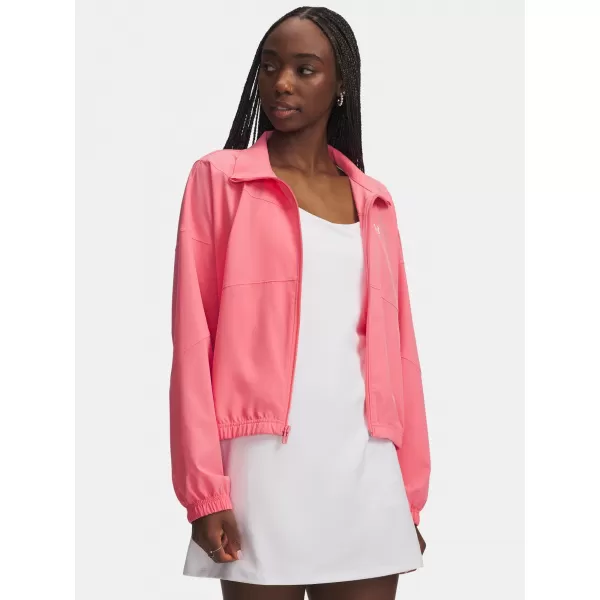 Ženska jakna UNDER ARMOUR RIVAL WOVEN JACKET 1389631-600 ROZA 