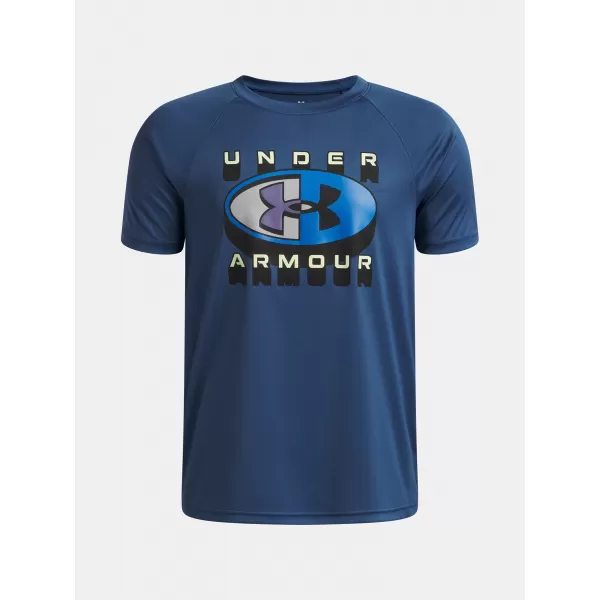  Fantovska majica s kratkimi rokavi UNDER ARMOUR B TECH GRAPHIC SS 6009615-498 MODRA 
