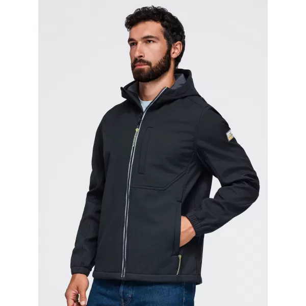  Moška softshell jakna OMBRE OM-JANP-0292 ČRNA 