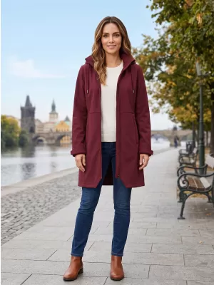 Ženski topel softshell plašč ALPINE PRO IBORA 2 RODODENDRON