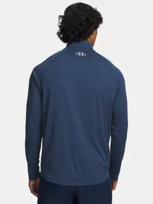 Moška majica s kratkimi rokavi UNDER ARMOUR UA TECH TEXTURED 1/2 ZIP 1382797-498 MODRA