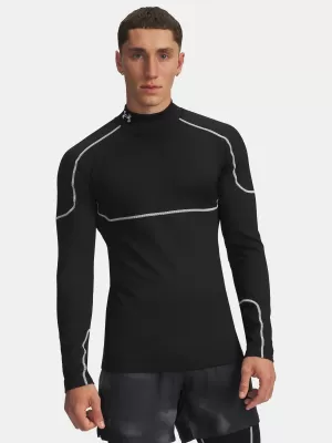 Moška majica s kratkimi rokavi UNDER ARMOUR COLD WEATHER GRID LS MOCK 6007127-001 ČRNA