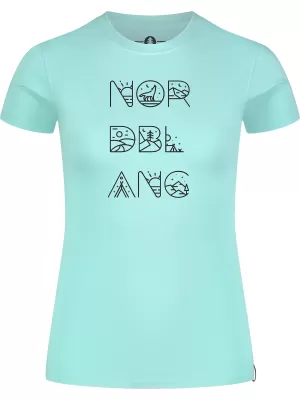 Ženska majica s kratkimi rokavi NORDBLANC RESCUE NBSLT8178 SVETLO MODRA