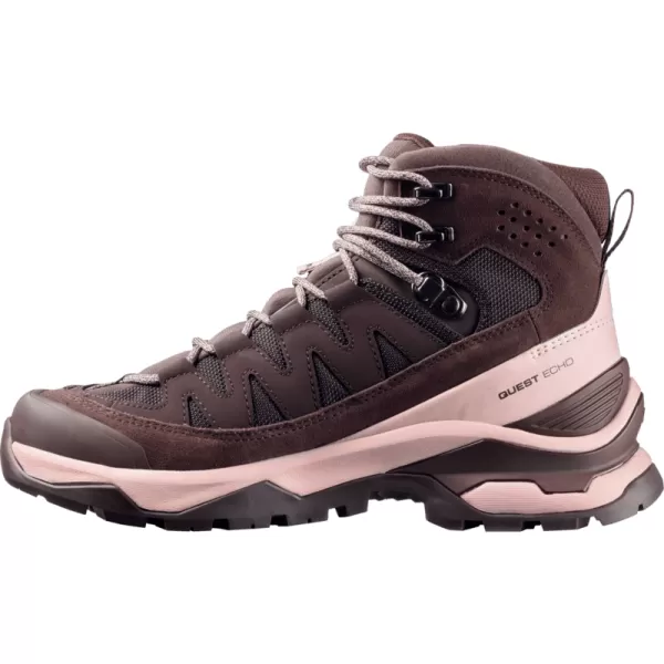  Ženski čevlji SALOMON QUEST ECHO GORE TEX L47968500 ČRNA KAVA/SENČNO SIVA/ČRNA 