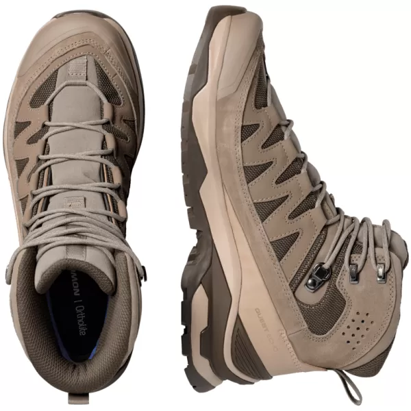  Moški čevlji SALOMON QUEST ECHO GORE TEX L49146400 OREH/DESERT TAN/ČRNA OLIVA 
