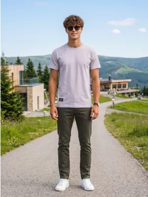 Moška majica s kratkimi rokavi ALTISPORT NP/ALMST20001 NEŽNO SIVA
