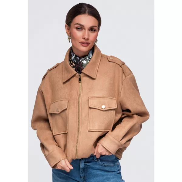  Ženska jakna OMBRE OW-JANP-0147 KAMELA 