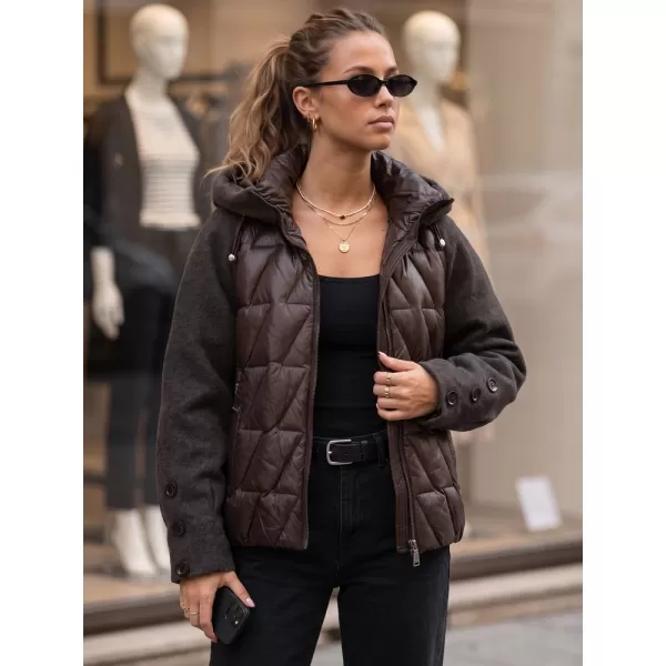  Ženska jakna DSTREET TY5933 RJAVA 