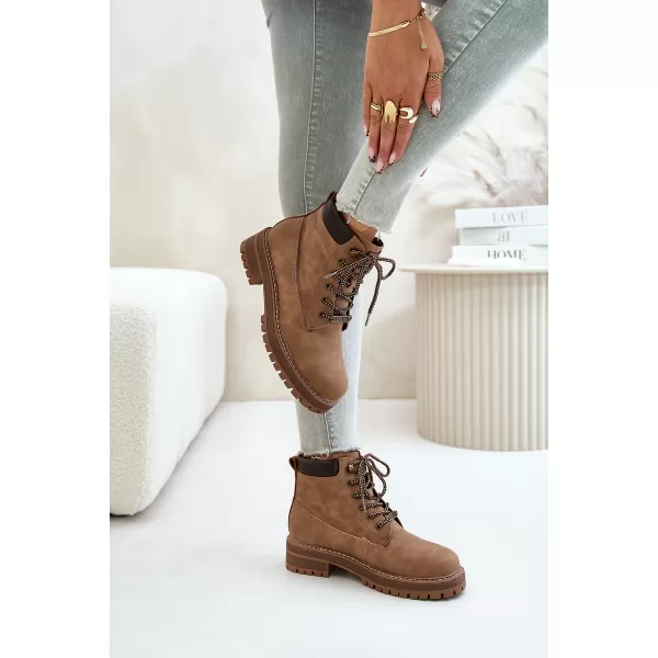  Ženski škornji BIG STAR SHOES OO274A289 RJAVA/BEŽ 