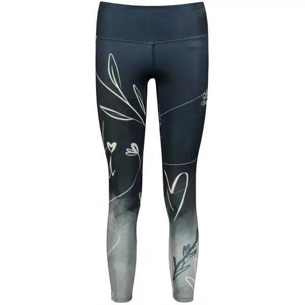  Ženske vrhunske dolge pajkice (nove velikosti) ALTISPORT VOJ/ALW083LEG05 ČRNO-BELO 