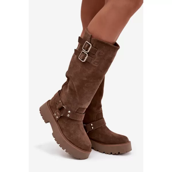  Ženski škornji BIG STAR SHOES OO274A182 BEŽ 