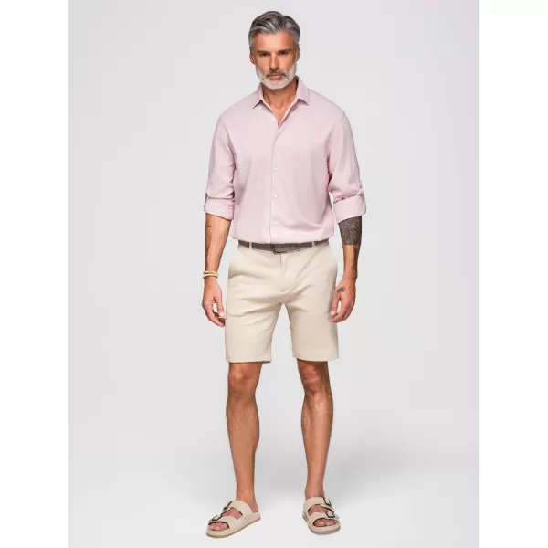  Moška srajca OMBRE OM-SHCS-0190 PASTELNO ROZA 