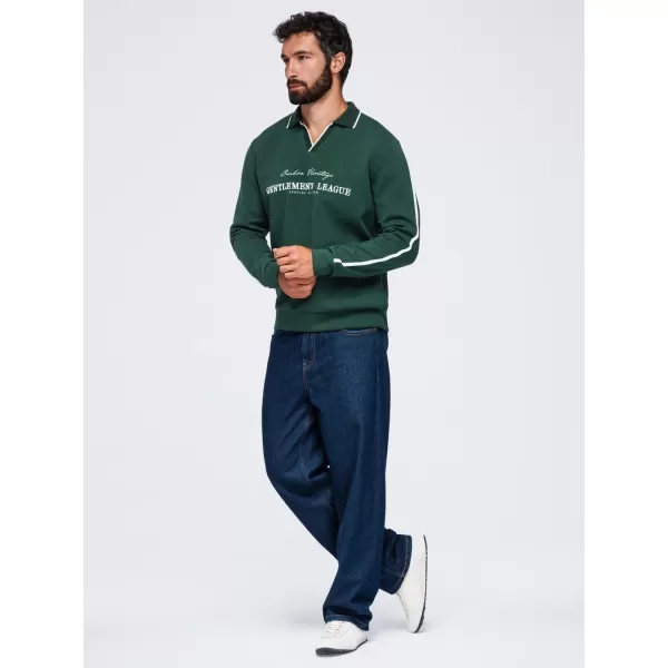  Moški pulover OMBRE OM-SSNZ-0268 TEMNO ZELENA 