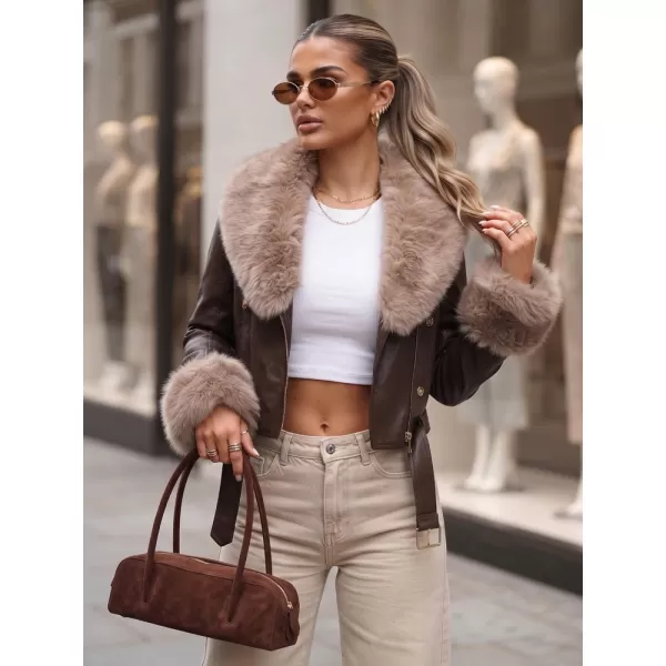  Ženska jakna DSTREET TY5979 RJAVA 
