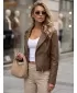Ženska jakna DSTREET TY5711 RJAVA