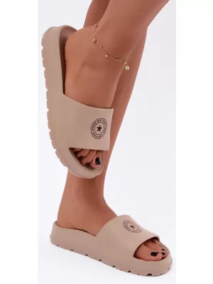 Ženski copati BIG STAR SHOES UU274074 ODTENKI RJAVE IN BEŽ