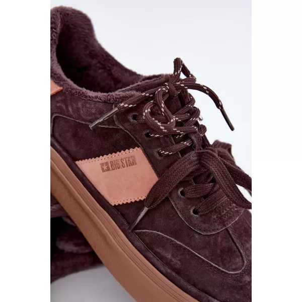  Ženske superge BIG STAR SHOES UU274770 RJAVE/BEŽ SENCE 