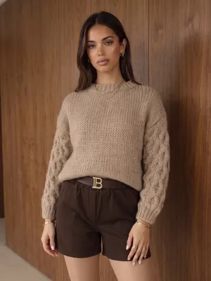 Ženski pulover DSTREET MY2592 BEŽ