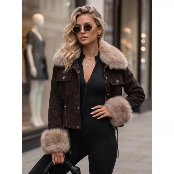 Ženska jakna DSTREET TY5704 RJAVA 
